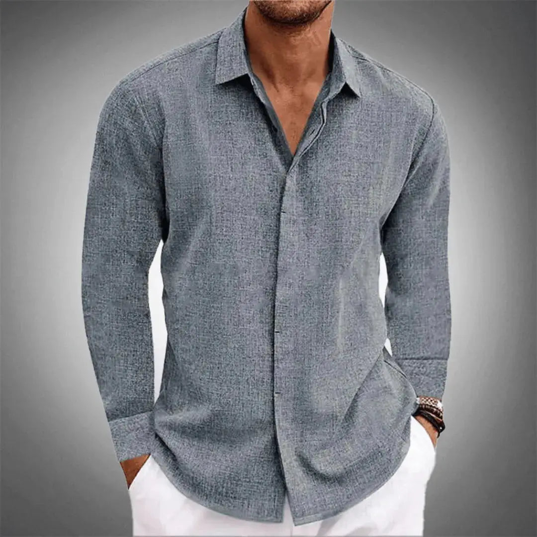 LINEN LONG SLEEVE SHIRT FOR MEN