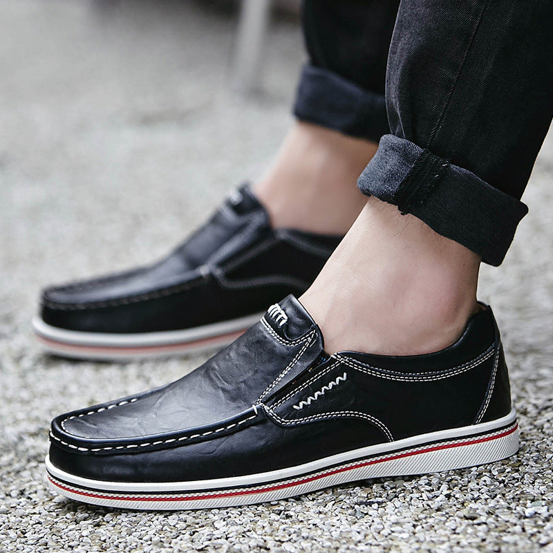 STITCHED SLIP-ON LOAFERS FOR MEN
