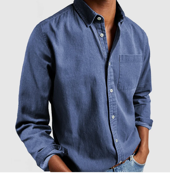 DENIM BUTTON SHIRT FOR MEN