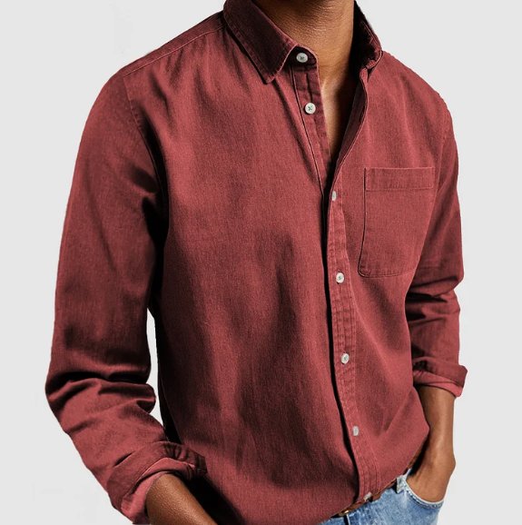 DENIM BUTTON SHIRT FOR MEN