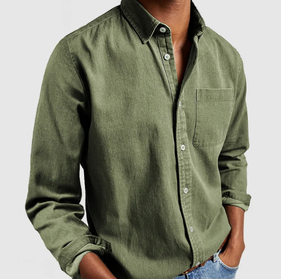DENIM BUTTON SHIRT FOR MEN