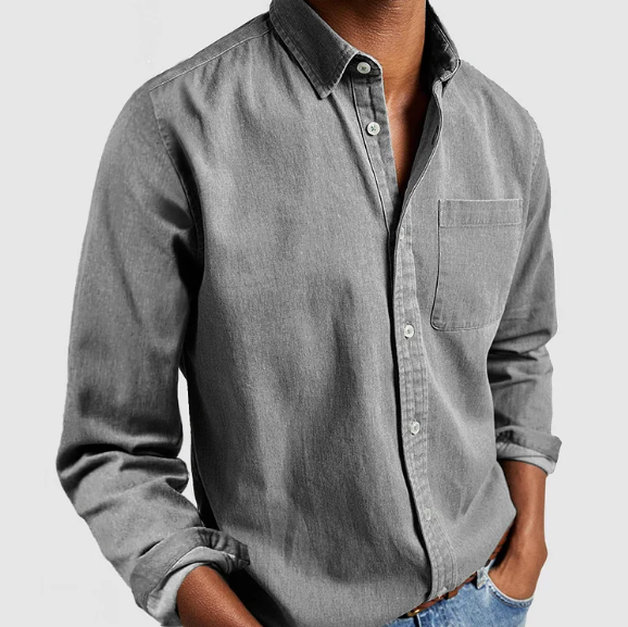 DENIM BUTTON SHIRT FOR MEN