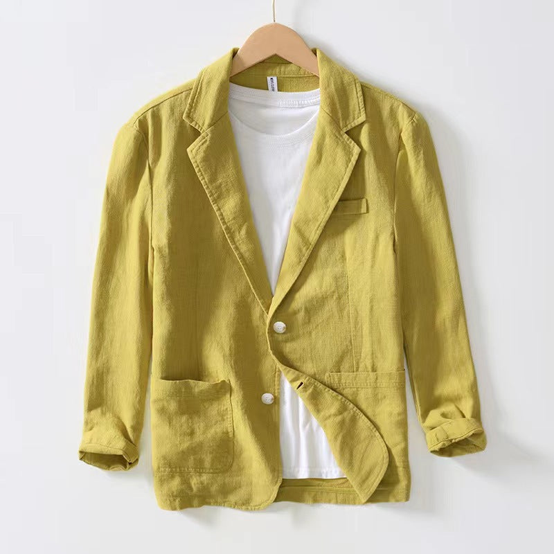 LAPEL COTTON JACKET FOR MEN
