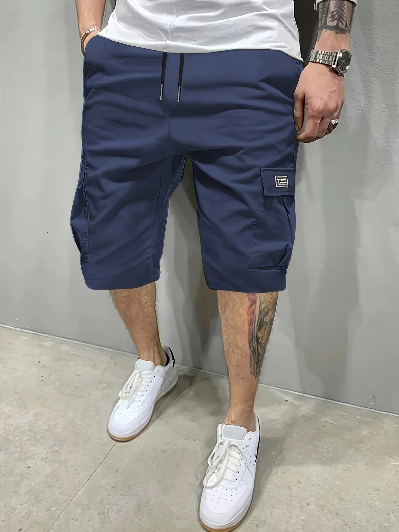 RELAXED CARGO SHORTS FOR MEN