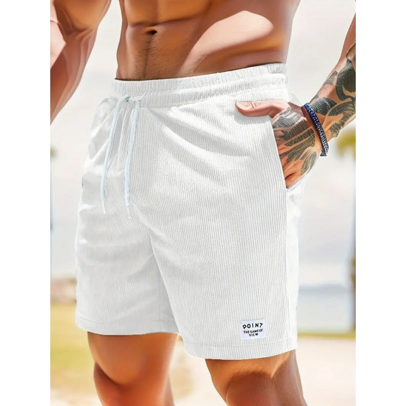 CORDUROY DRAWSTRING SHORTS FOR MEN