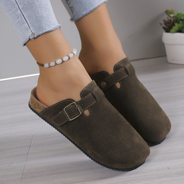 LEATHER FOOTBED SANDALS FOR MEN