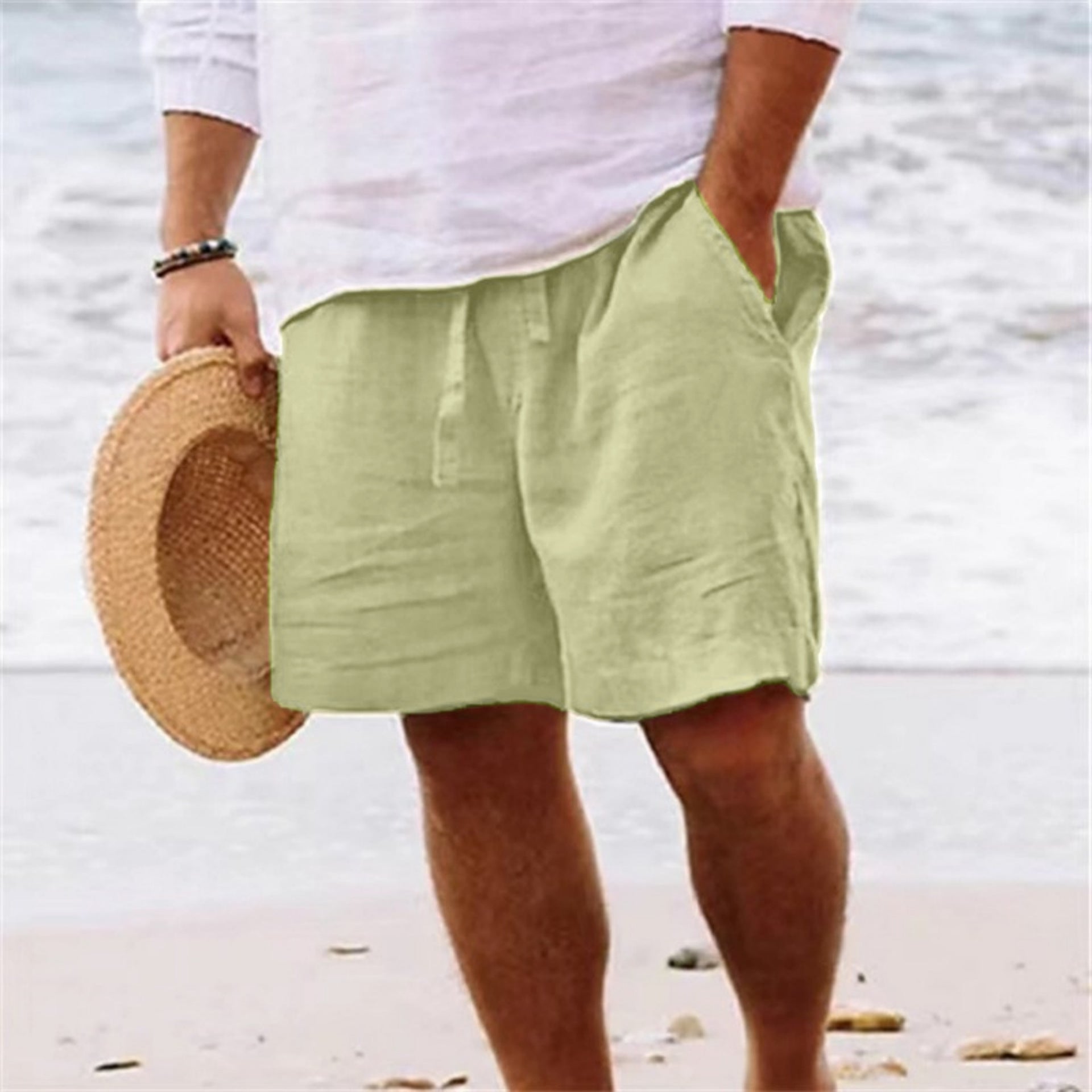 RELAXED COTTON SHORTS FOR MEN
