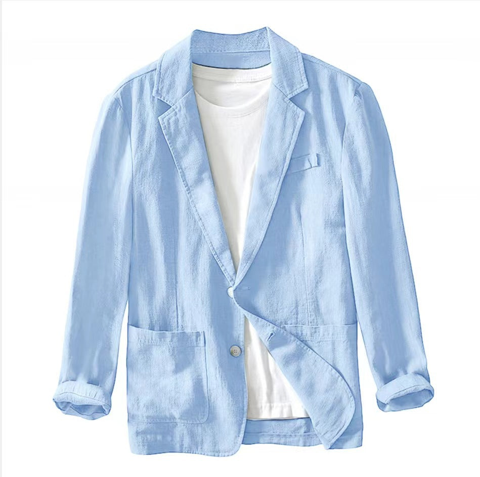 LAPEL COTTON JACKET FOR MEN
