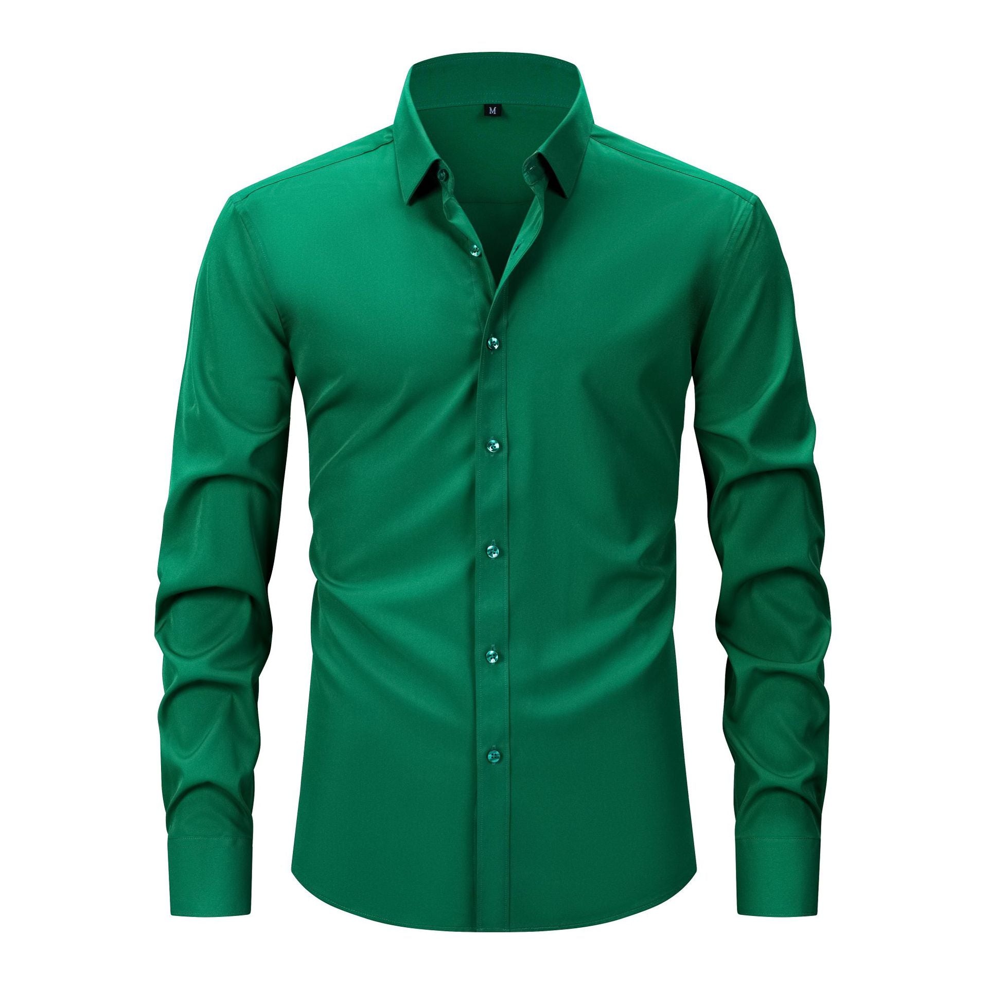 SOLID LAPEL SHIRT FOR MEN