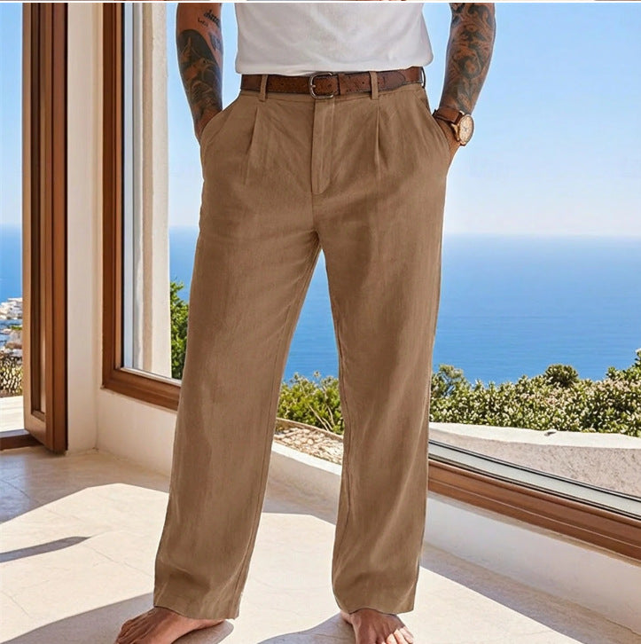 CLASSIC LINEN TROUSERS FOR MEN