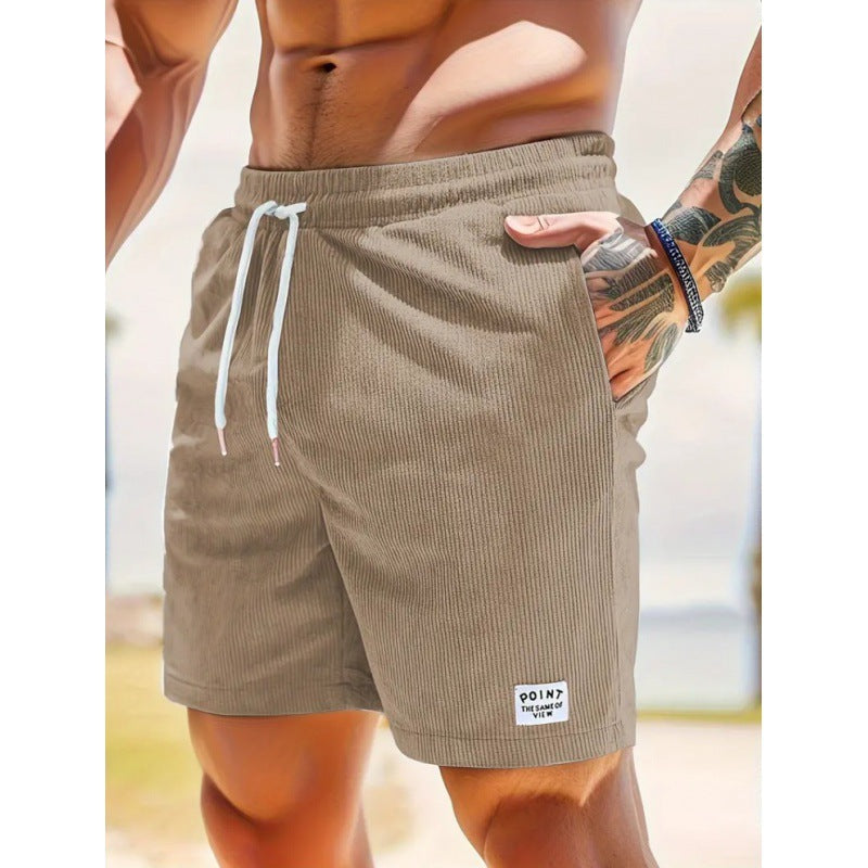 CORDUROY DRAWSTRING SHORTS FOR MEN