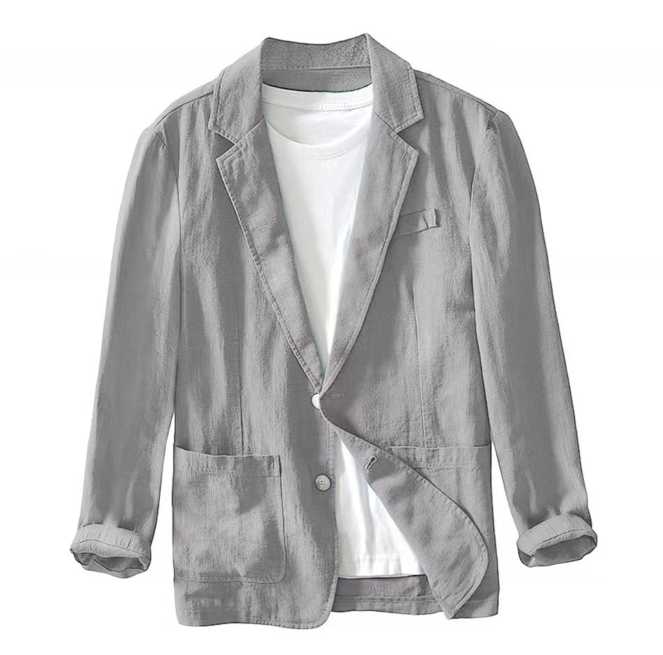 LAPEL COTTON JACKET FOR MEN