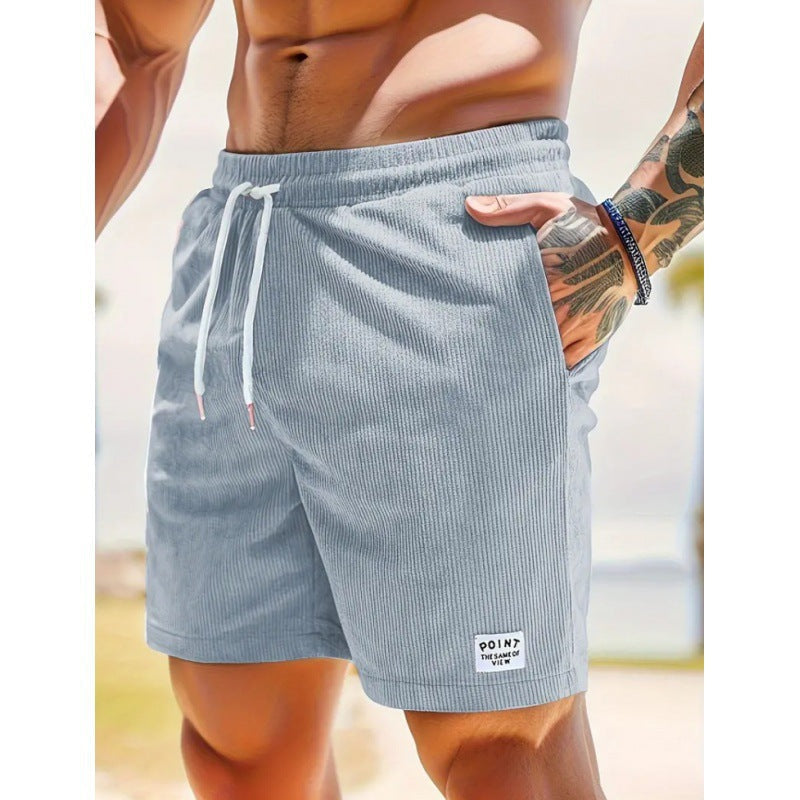 CORDUROY DRAWSTRING SHORTS FOR MEN