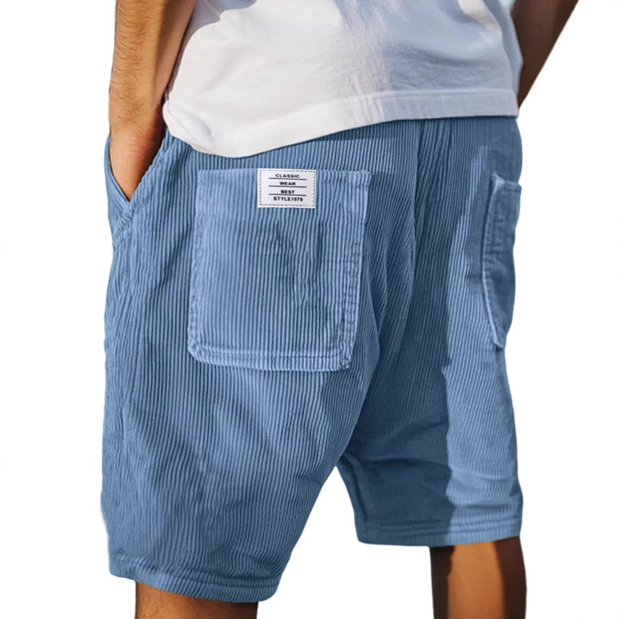 RELAXED VELVET SHORTS FOR MEN