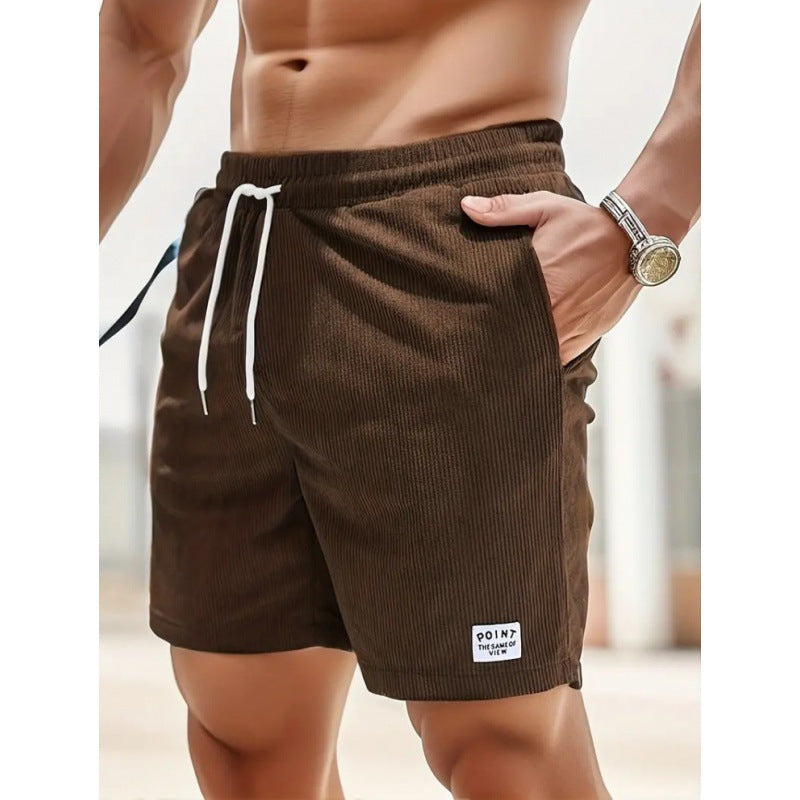 CORDUROY DRAWSTRING SHORTS FOR MEN