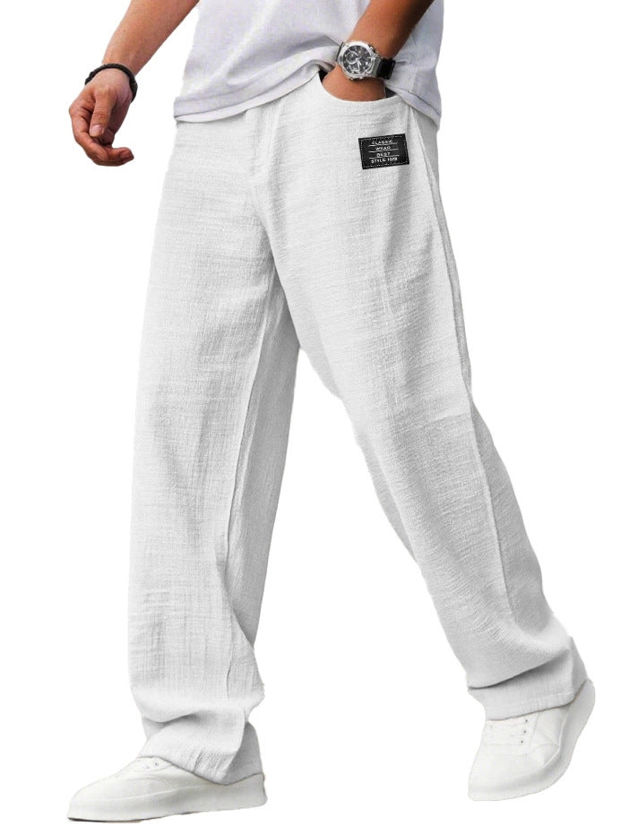 RELAXED STRAIGHT TROUSERS FOR MEN