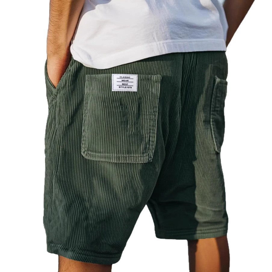 RELAXED VELVET SHORTS FOR MEN