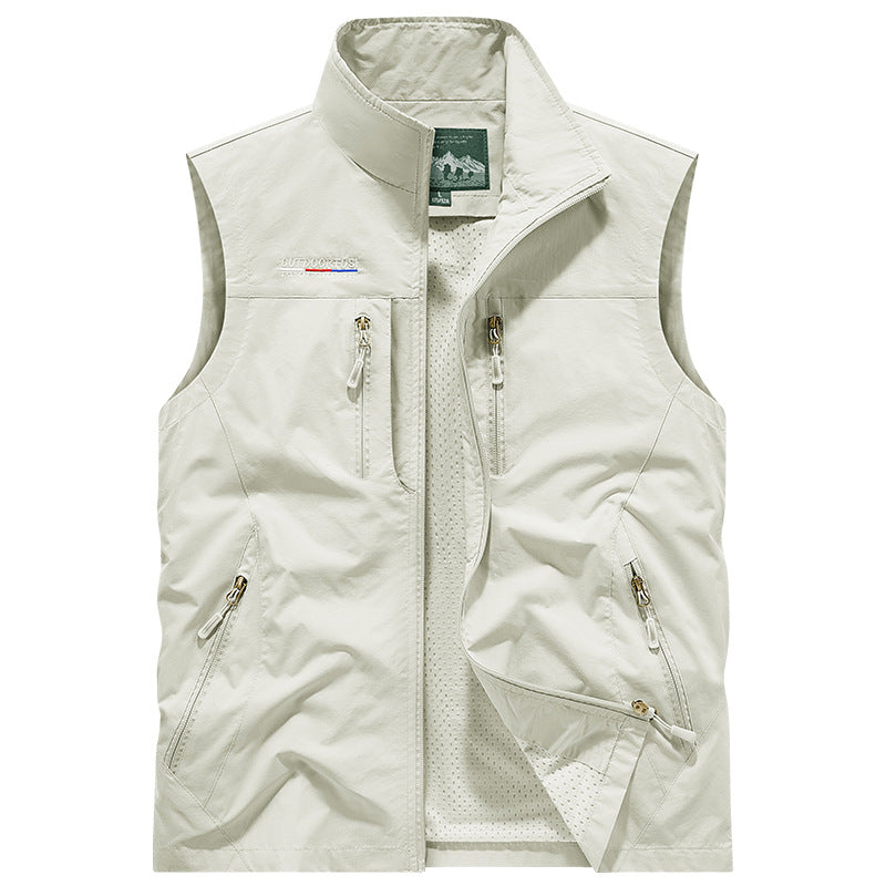 BREATHABLE CARGO VEST FOR MEN