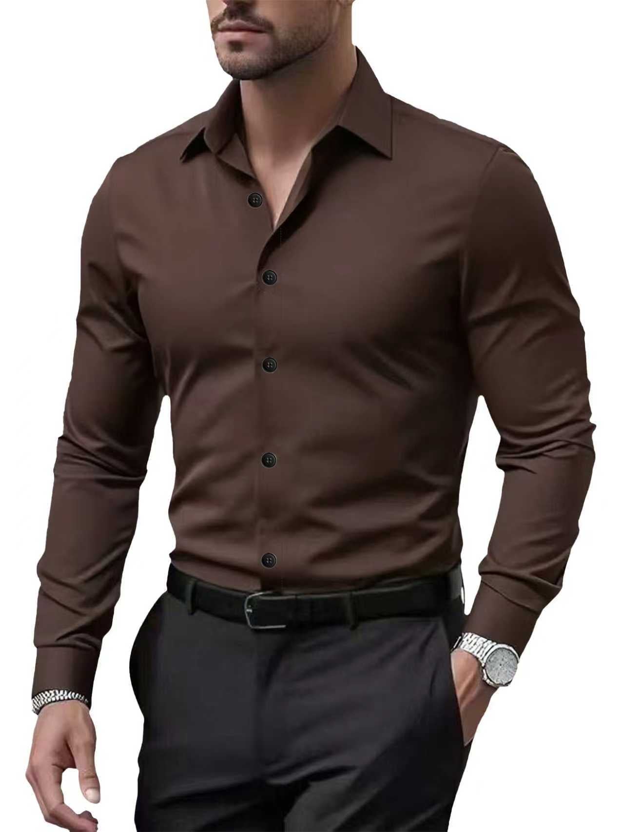 ELASTIC BUSINESS SHIRT FOR MEN