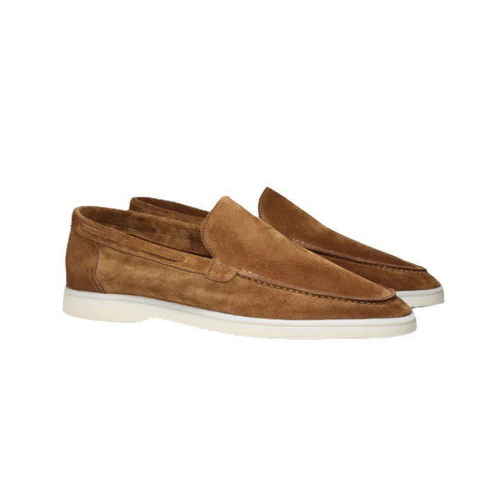 CALF SUEDE LOAFERS FOR MEN