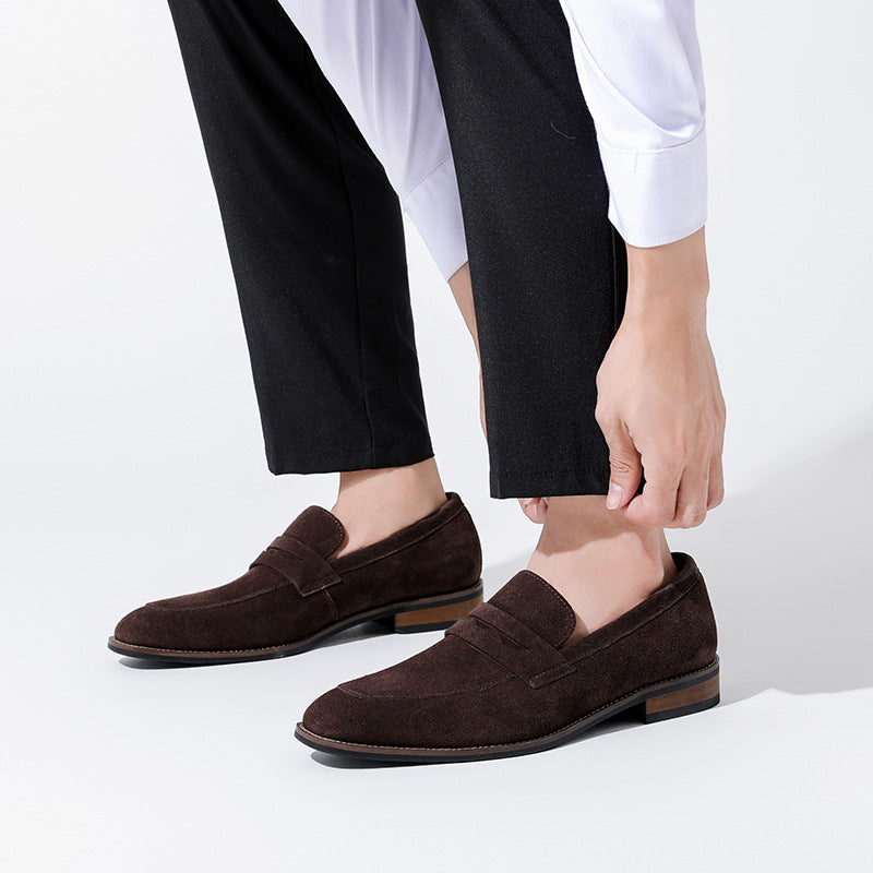 NUBUCK LOAFERS FOR MEN