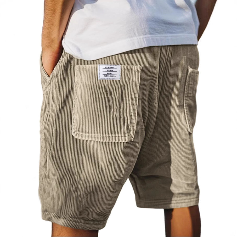 RELAXED VELVET SHORTS FOR MEN