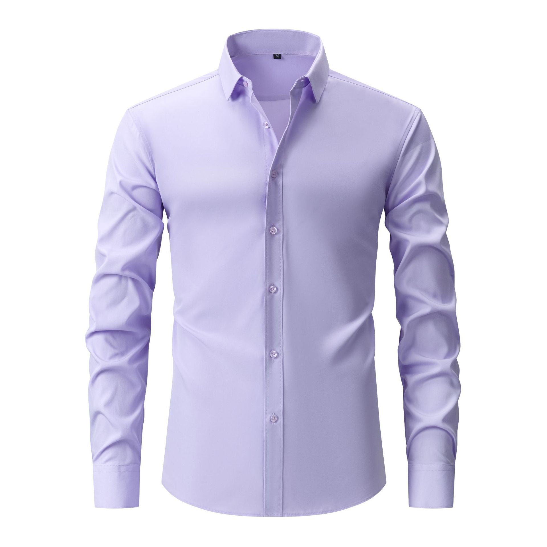 SOLID LAPEL SHIRT FOR MEN