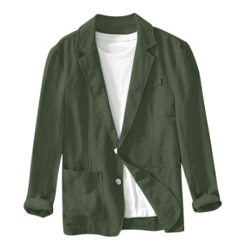 LAPEL COTTON JACKET FOR MEN