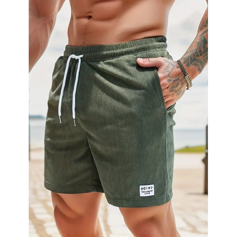 CORDUROY DRAWSTRING SHORTS FOR MEN