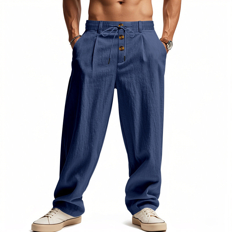 LOOSE FIT LINEN PANTS FOR MEN