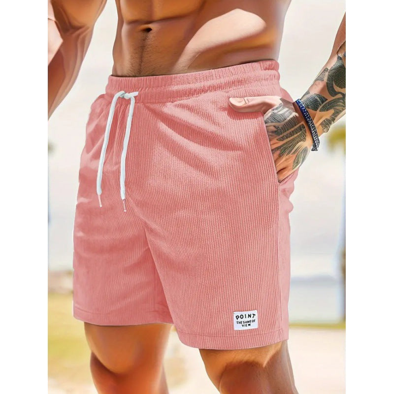 CORDUROY DRAWSTRING SHORTS FOR MEN