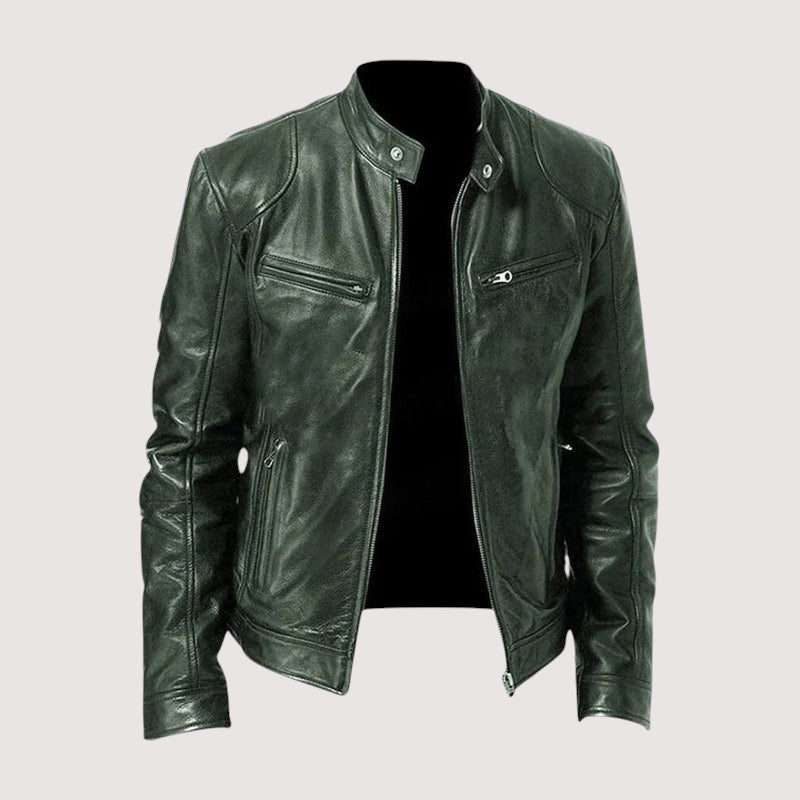 FAUX LEATHER JACKET FOR MEN