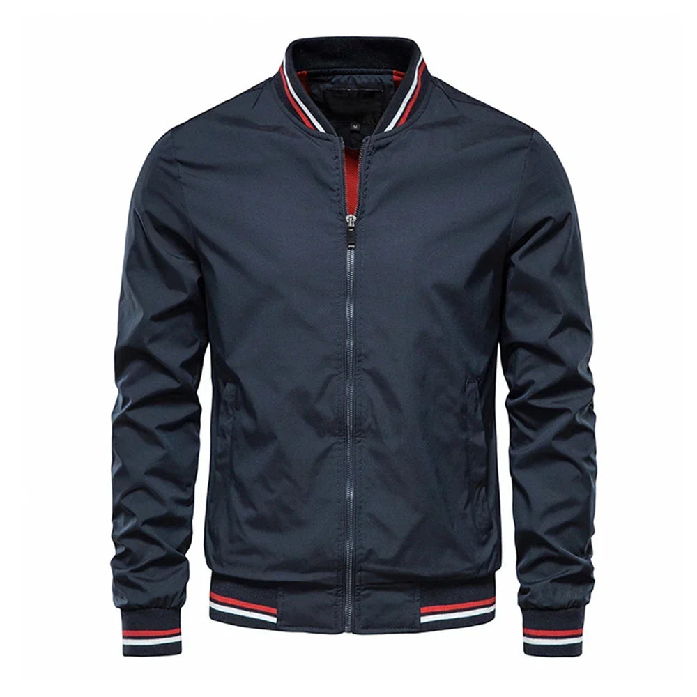 CONTRAST BOMBER JACKET FOR MEN
