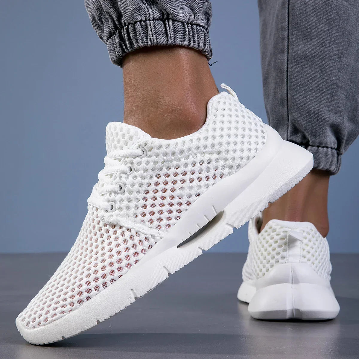MESH LACE-UP SNEAKERS FOR WOMEN
