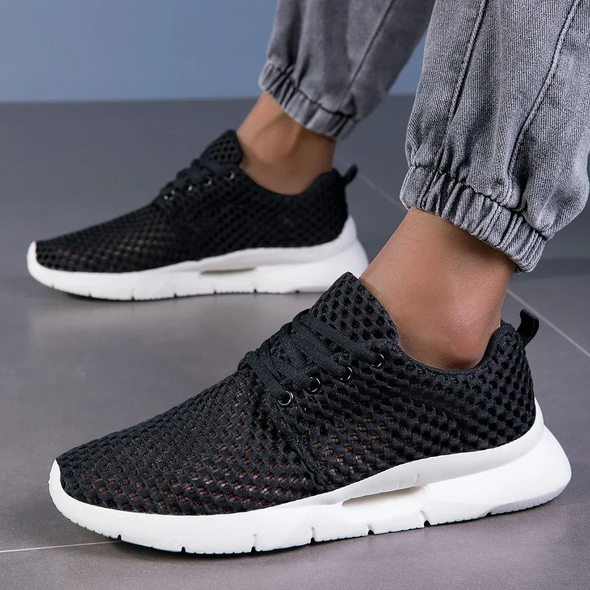 MESH LACE-UP SNEAKERS FOR WOMEN