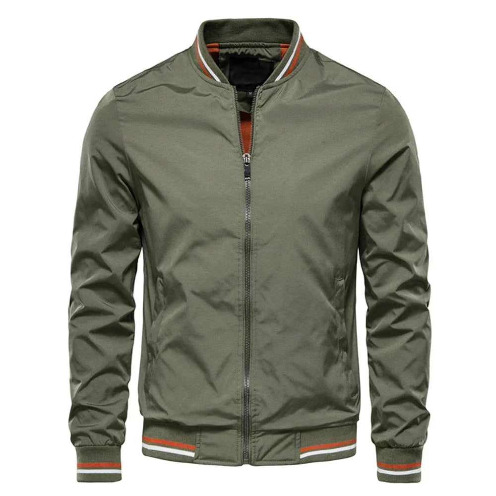 CONTRAST BOMBER JACKET FOR MEN