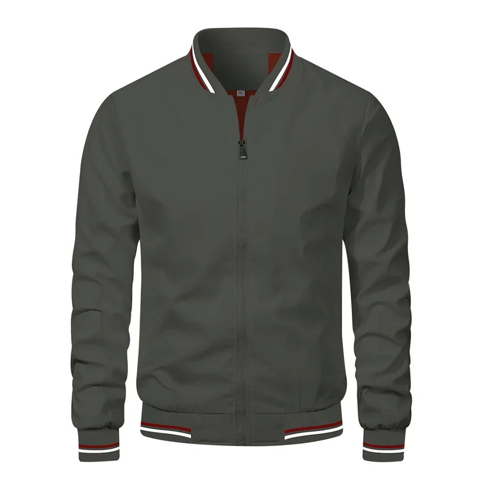 CONTRAST BOMBER JACKET FOR MEN