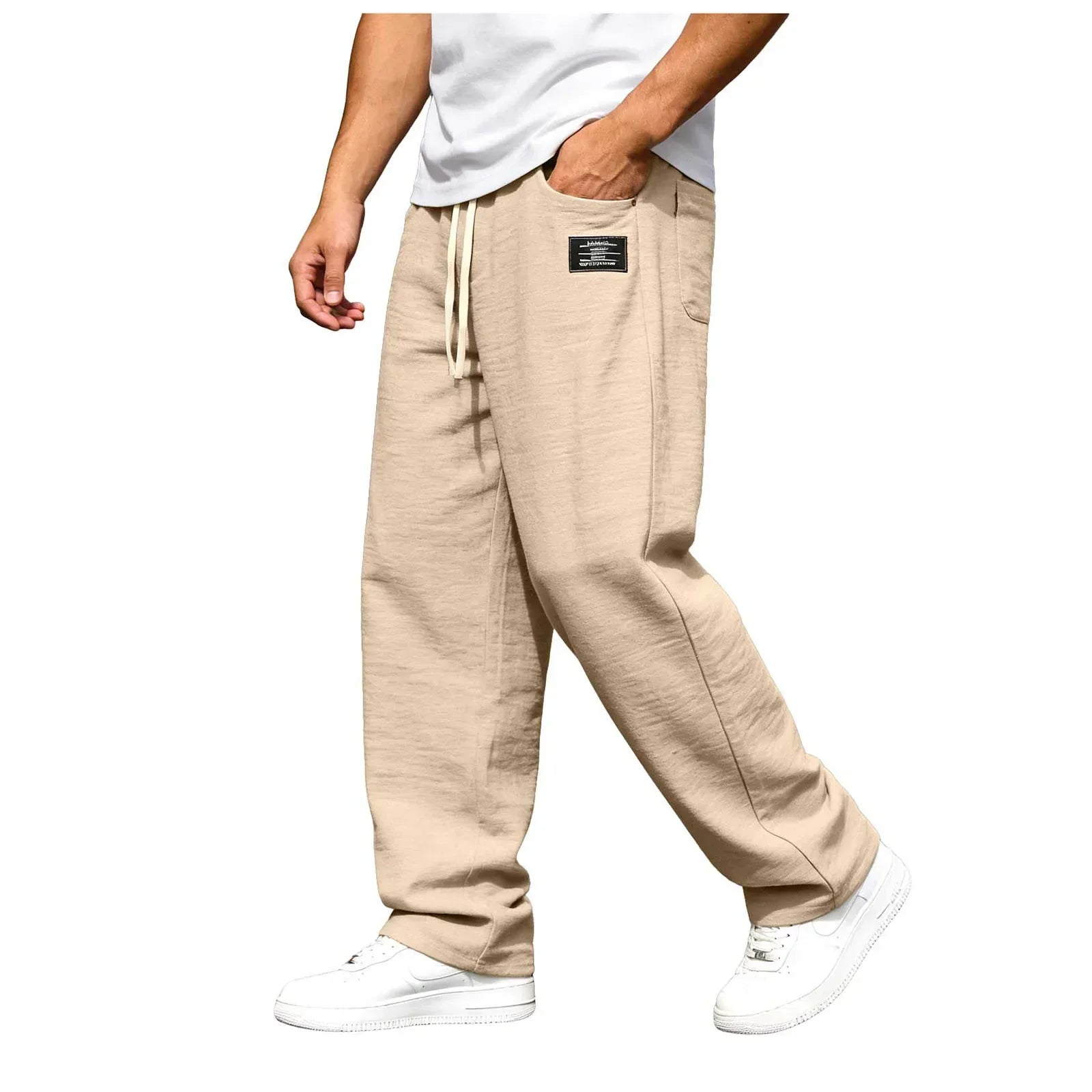RELAXED STRAIGHT TROUSERS FOR MEN