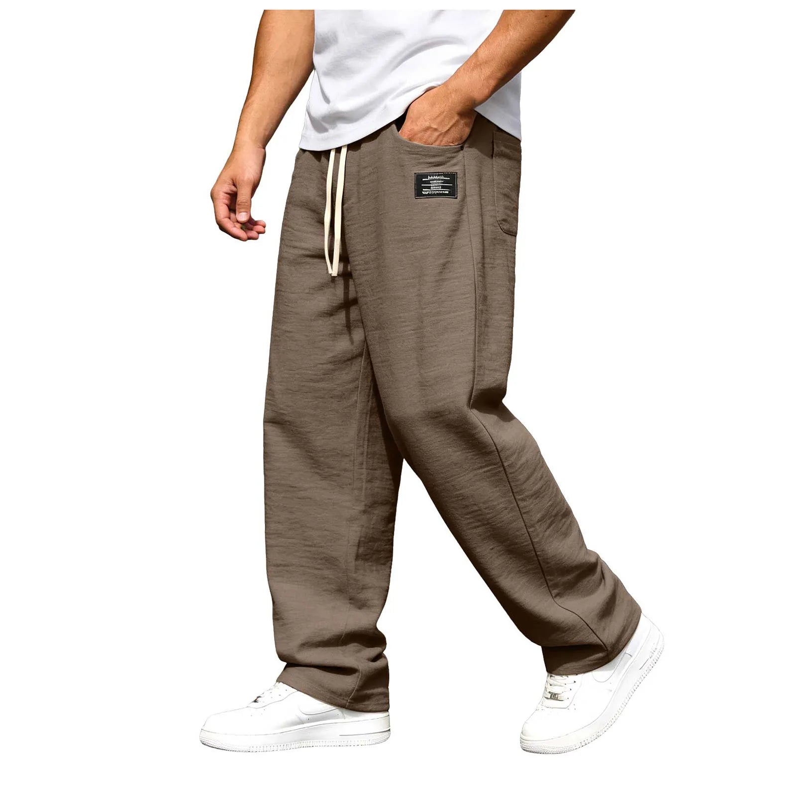 RELAXED STRAIGHT TROUSERS FOR MEN