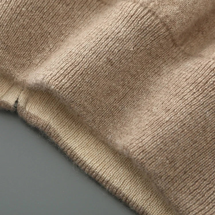 ZIPPERED KNIT CARDIGAN FOR MEN