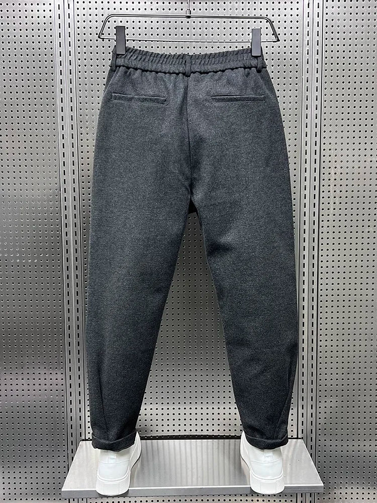 SLIM MELANGE TROUSERS FOR MEN