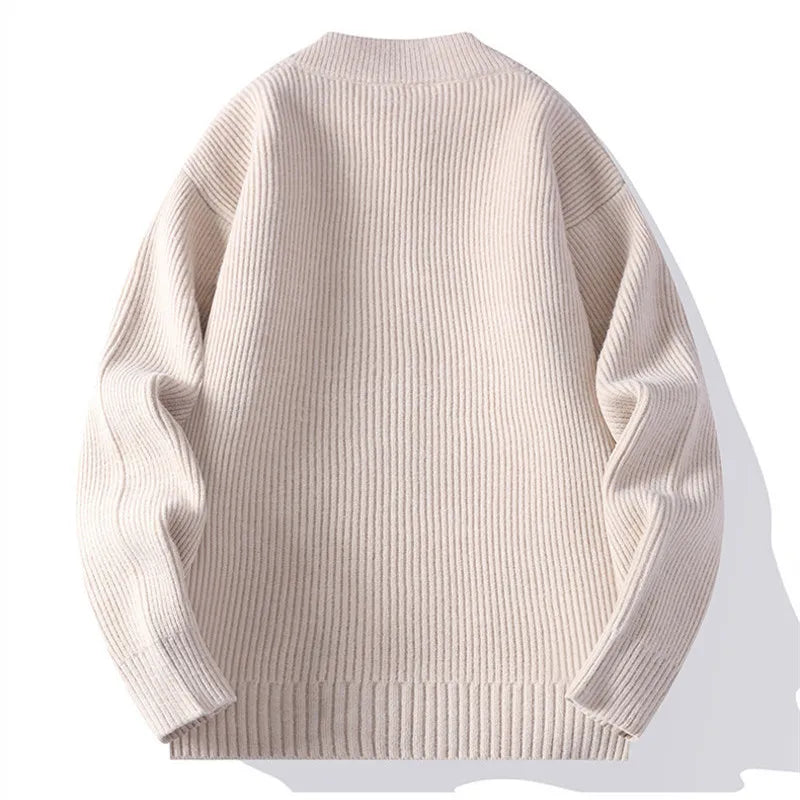 RIBBED KNIT JACKET FOR MEN