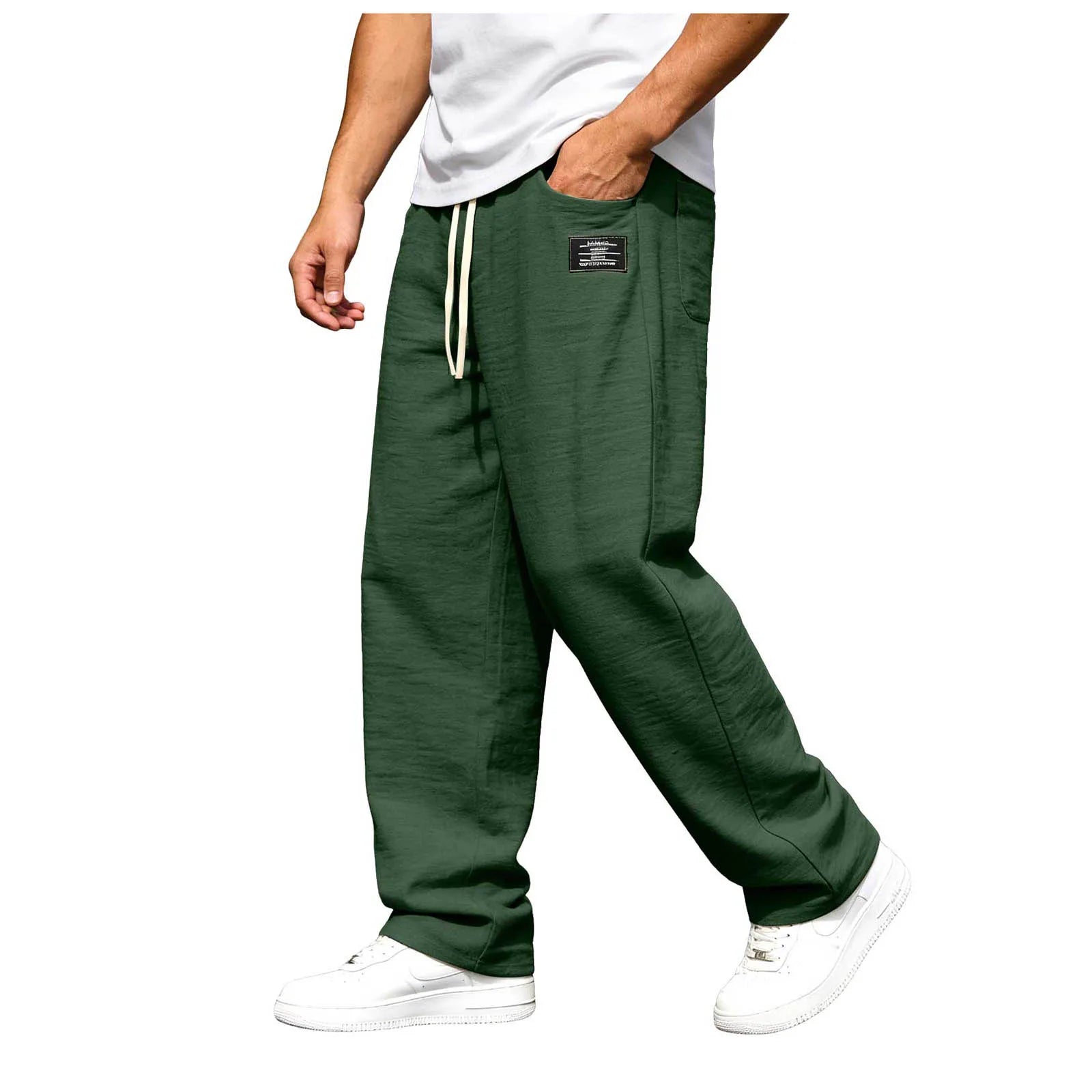 RELAXED STRAIGHT TROUSERS FOR MEN