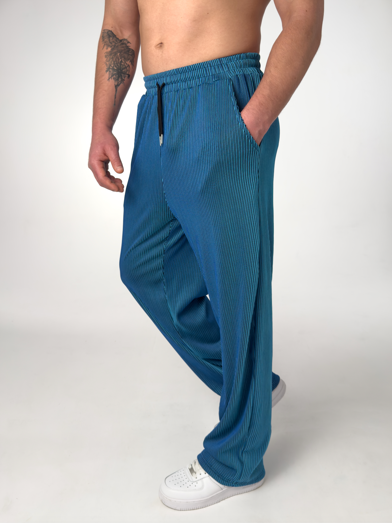DRAWSTRING STRIPE TROUSERS FOR MEN