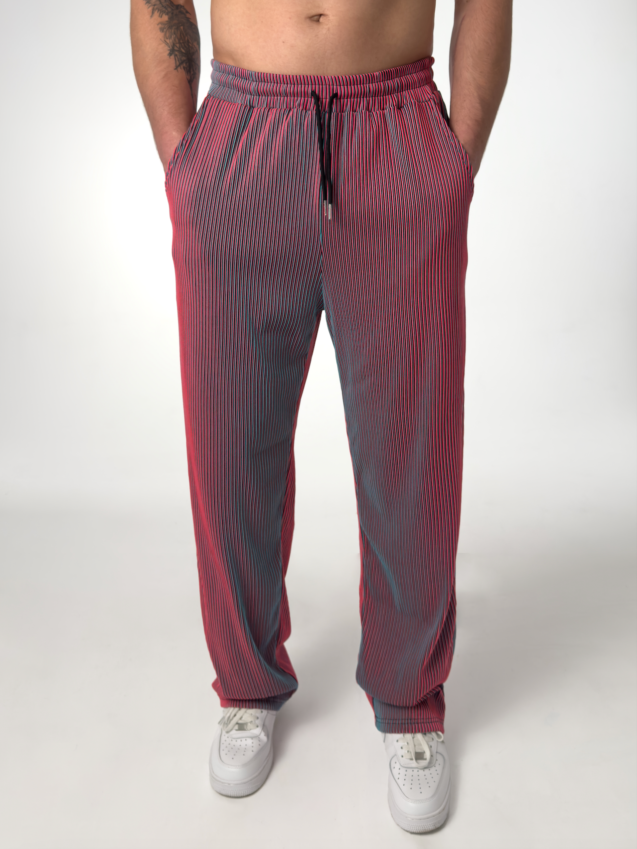 DRAWSTRING STRIPE TROUSERS FOR MEN
