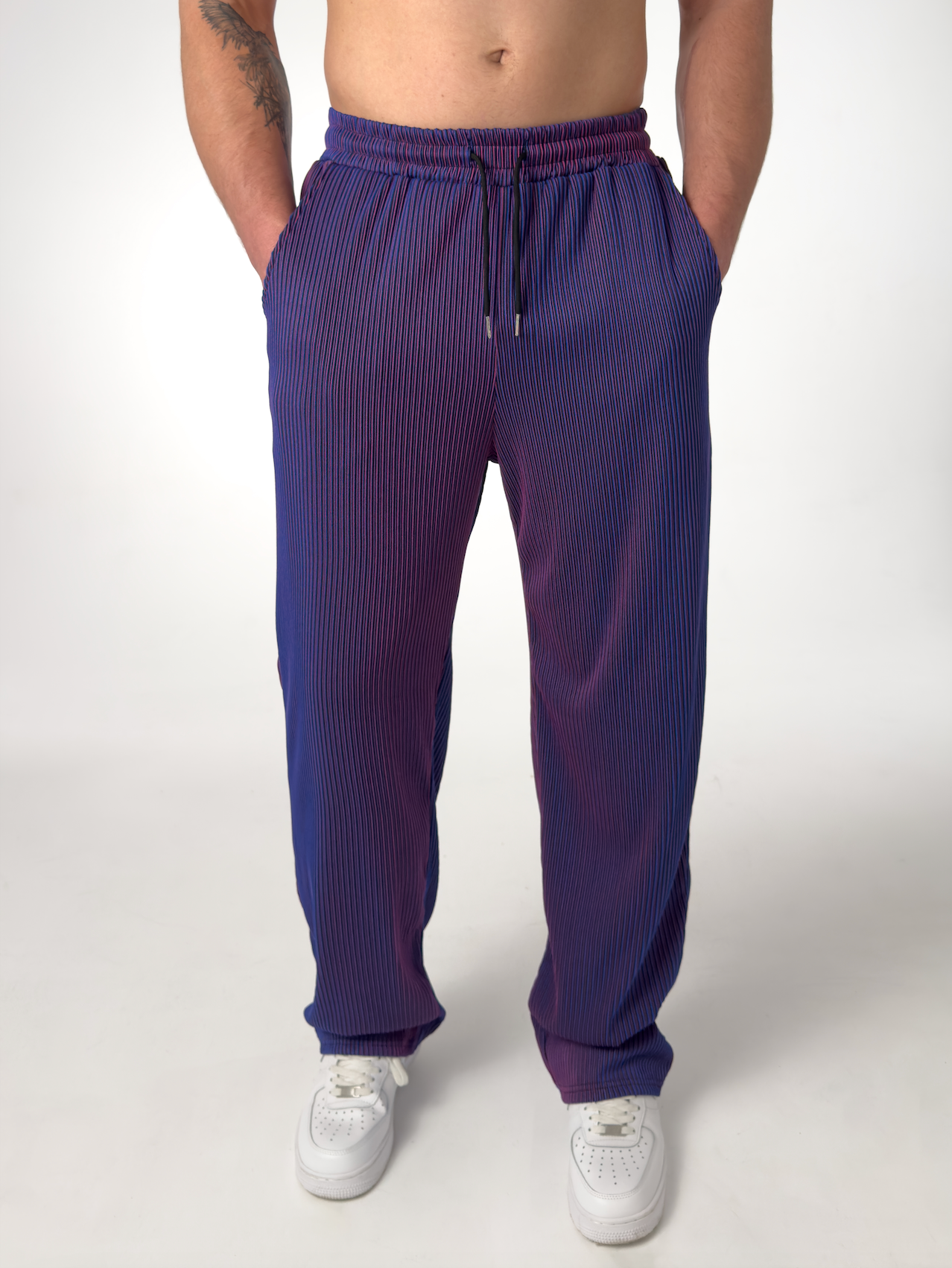 DRAWSTRING STRIPE TROUSERS FOR MEN