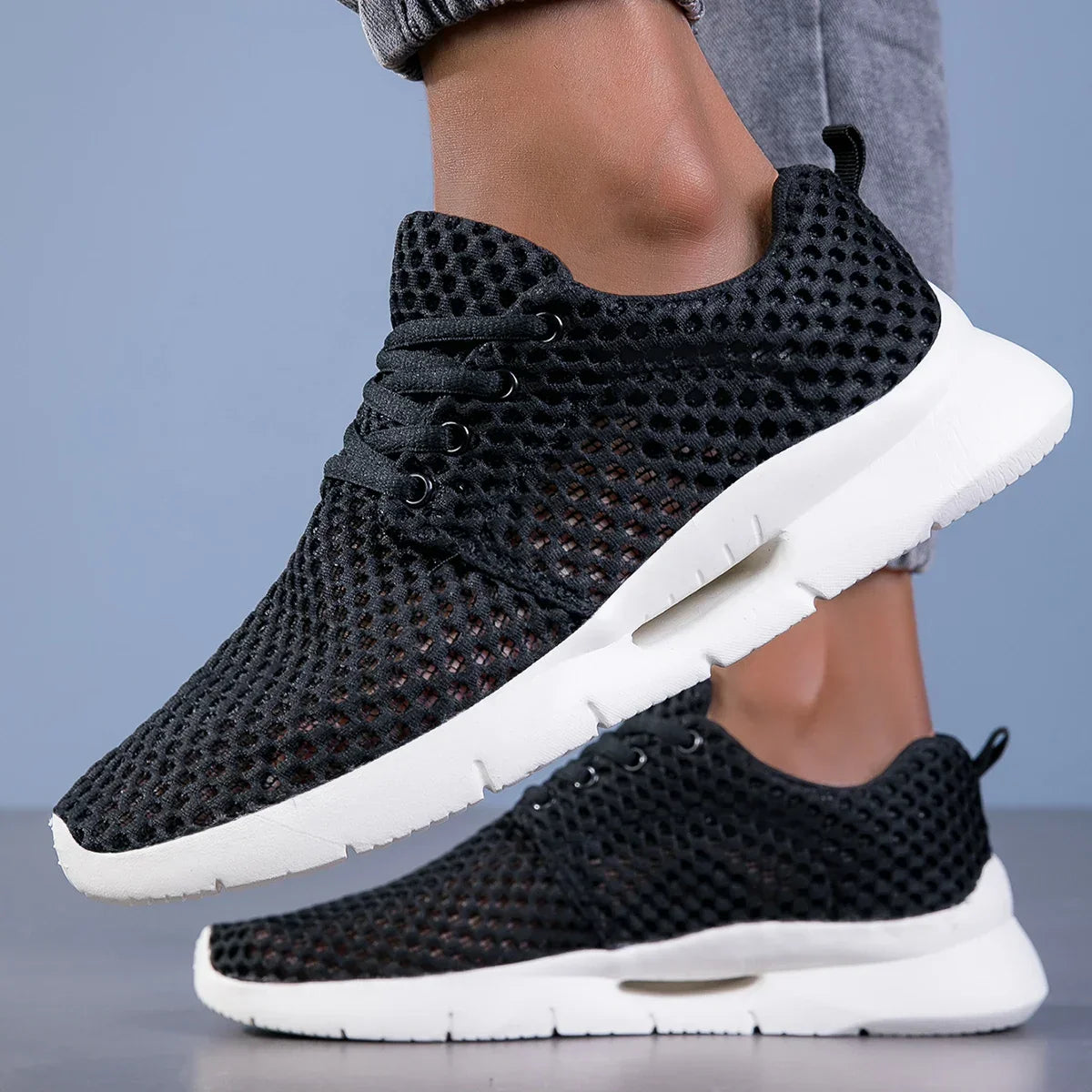 MESH LACE-UP SNEAKERS FOR WOMEN