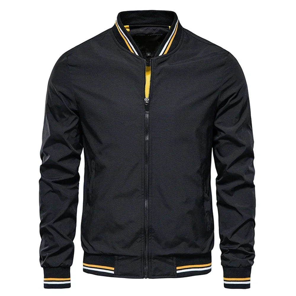 CONTRAST BOMBER JACKET FOR MEN