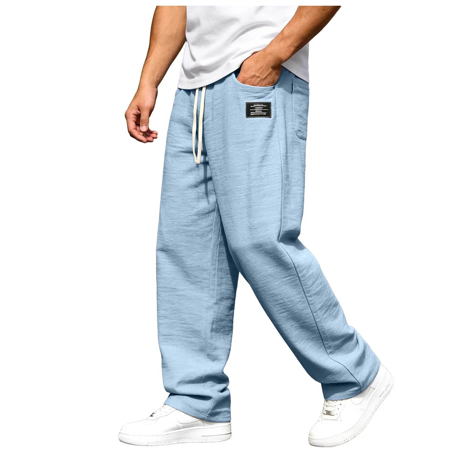 RELAXED STRAIGHT TROUSERS FOR MEN