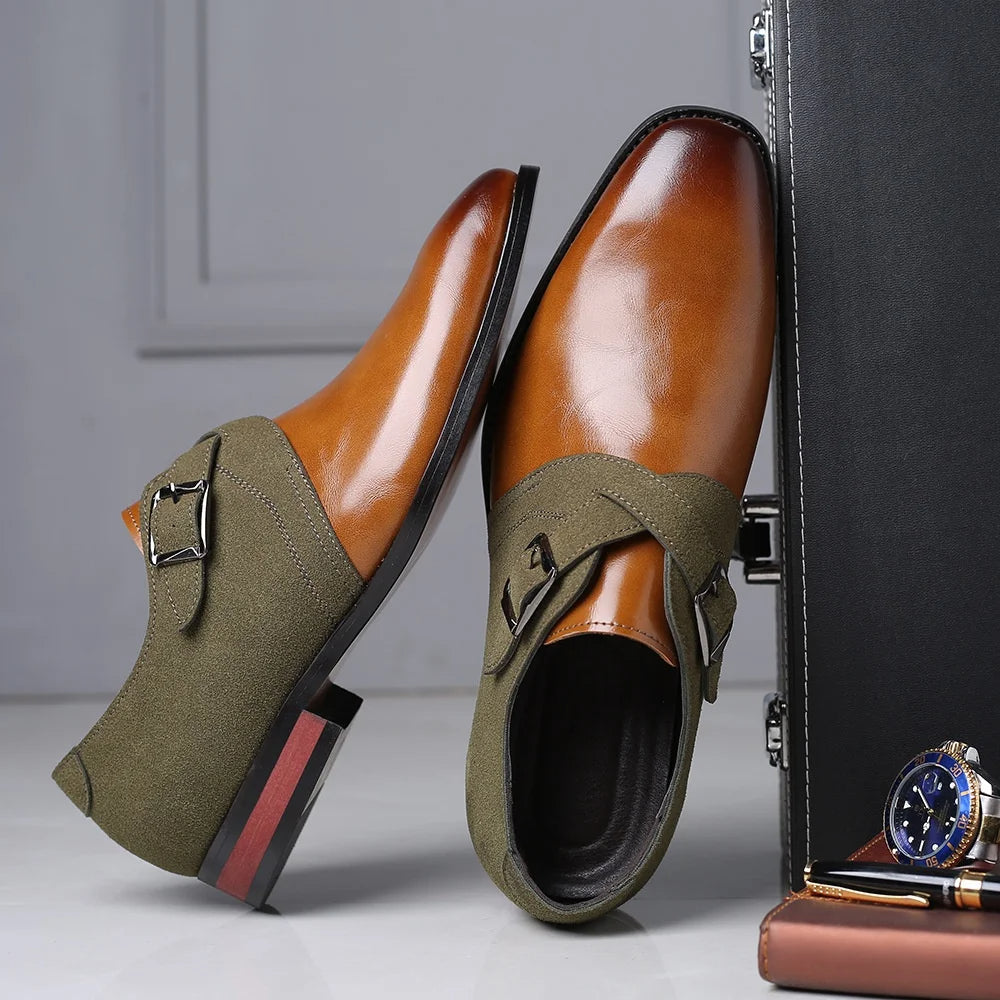 DOUBLE BUCKLE LOAFERS FOR MEN